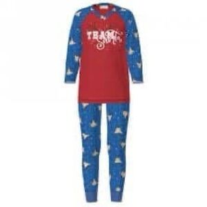 LuLaRoe Kids Red and Blue Pajama Set